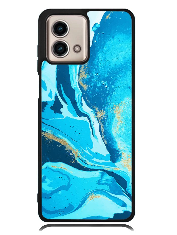 Marble Pattern Blue Motorola Moto G Stylus 5G 2023 Case OV3394