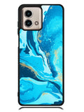 Marble Pattern Blue Motorola Moto G Stylus 5G 2023 Case OV3394
