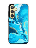 Marble Pattern Blue Samsung Galaxy S25 Plus 5G , Samsung Galaxy S25+ 5G Case OV3394