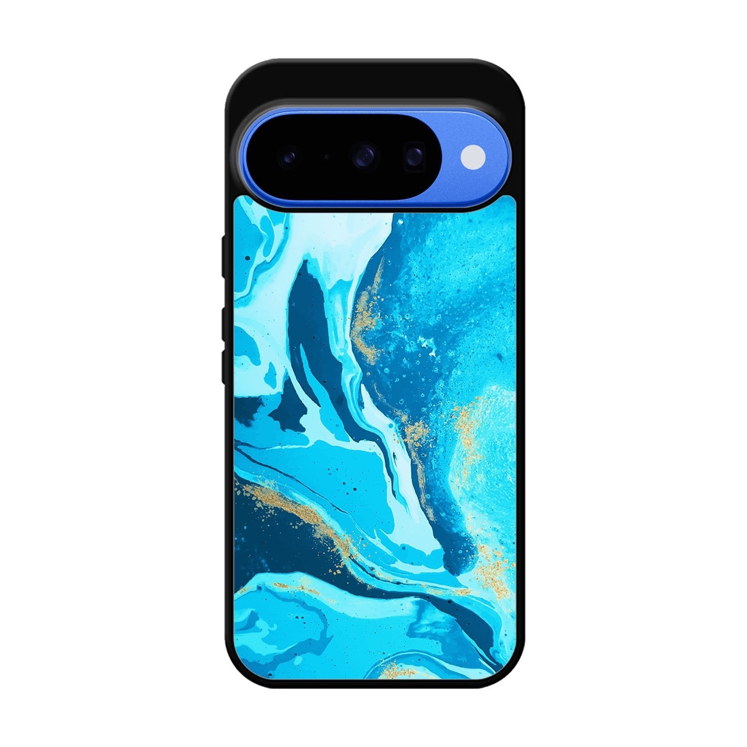 Marble Pattern Blue Google Pixel 10 Case QC3394