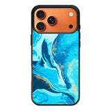 Marble Pattern Blue iPhone 17 Pro Max Case QC3394