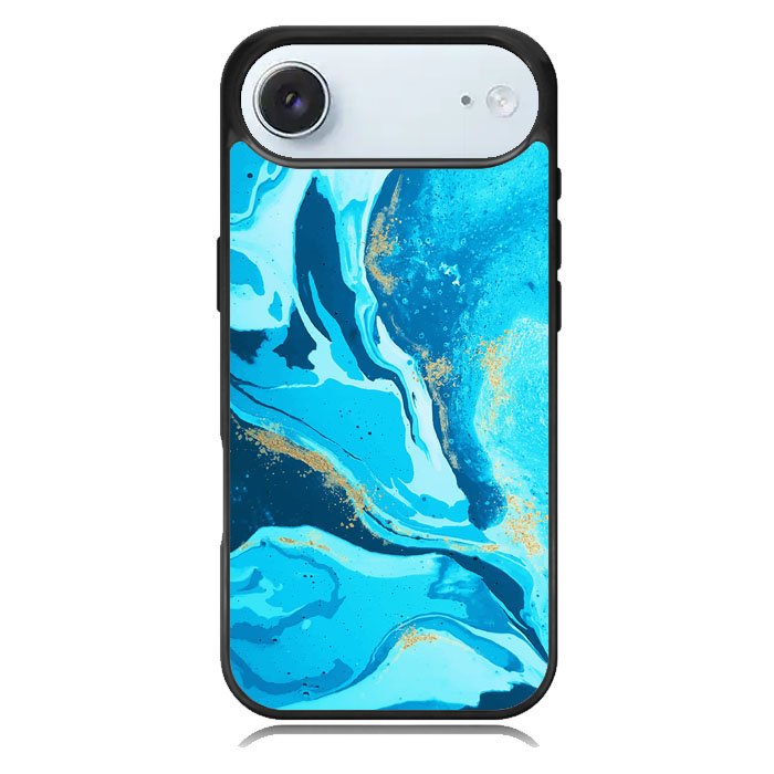 Marble Pattern Blue iPhone 17 Air Case OV3394