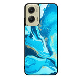 Marble Pattern Blue Motorola Moto G Stylus 5G 2024 Case OV3394
