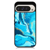 Marble Pattern Blue Google Pixel 10 Pro XL Case RC3394