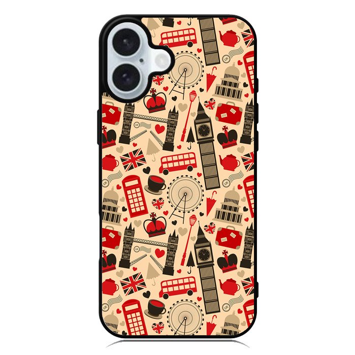 London City Pattern iPhone 16 Plus Case QC6494