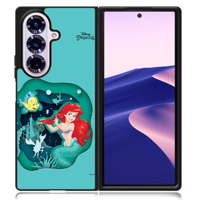 Ariel Little Mermaid Princess Samsung Galaxy Z Fold 7 Case OV6185