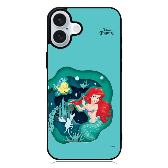 Ariel Little Mermaid Princess iPhone 16 Case QC6185