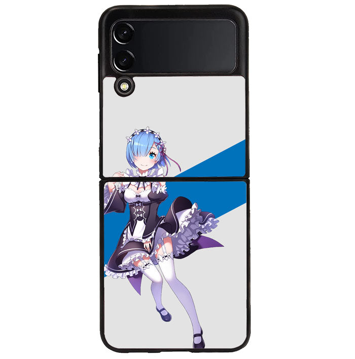 Rem Re Zero Anime Samsung Galaxy Z Flip 4 5G 2022 Case