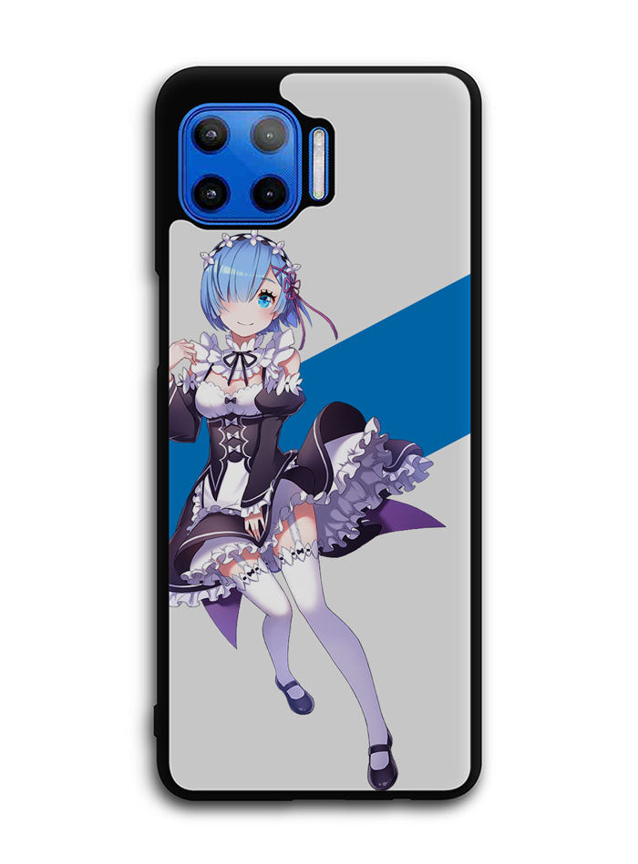Rem Re Zero Anime Motorola Moto One 5G Case , Moto One 5G UW Case , Moto G 5G Plus Case