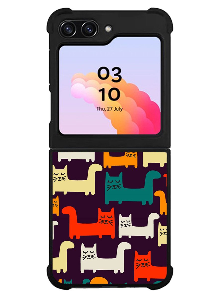 Cat Pattern Samsung Galaxy Z Flip 5 5G 2023 Case OV6243