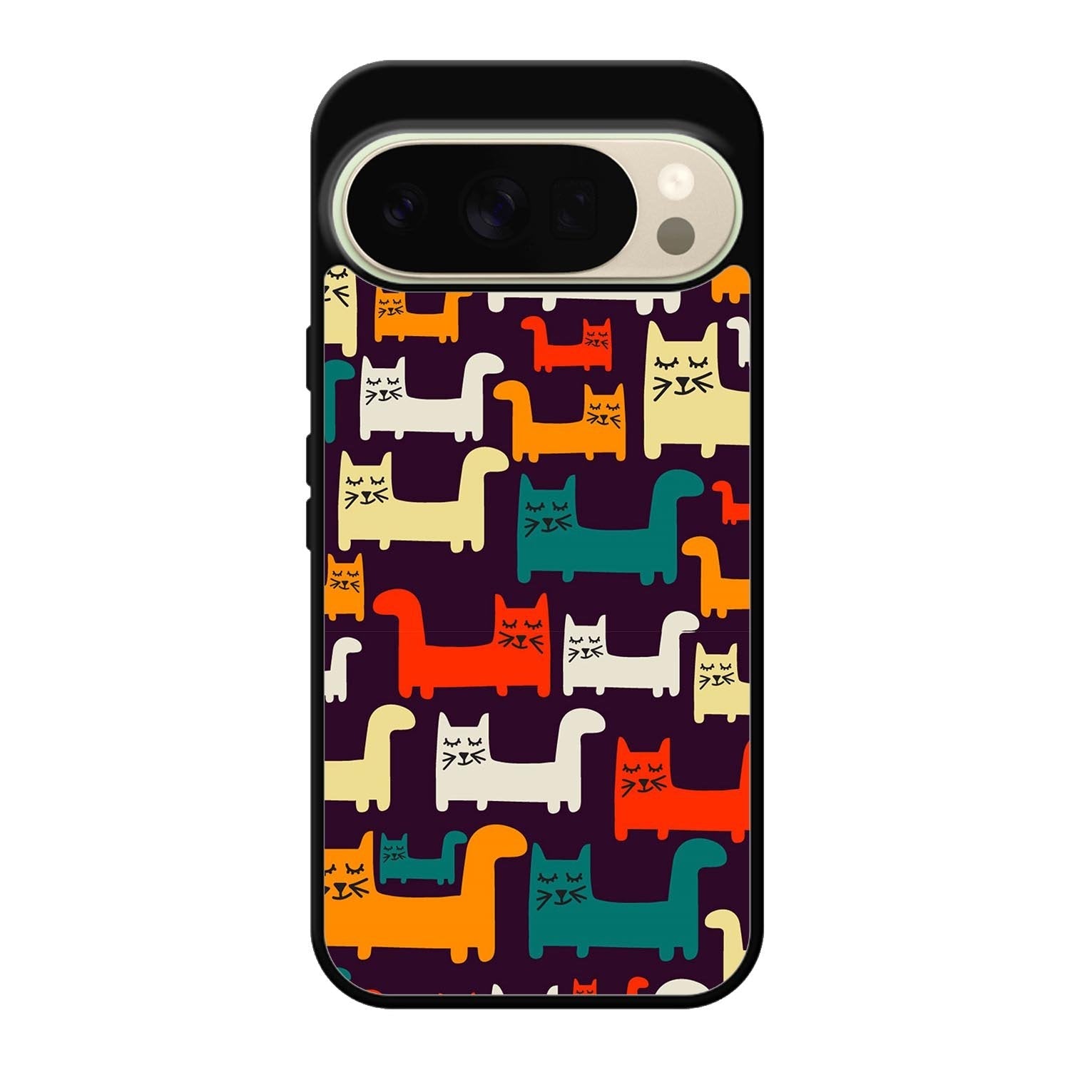 Cat Pattern Google Pixel 10 Pro XL Case QC6243