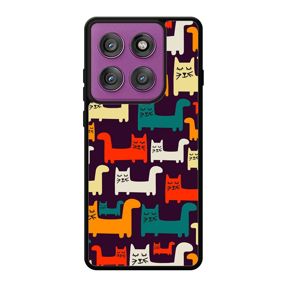 Cat Pattern Motorola Moto Edge 60 Pro Case QC6243