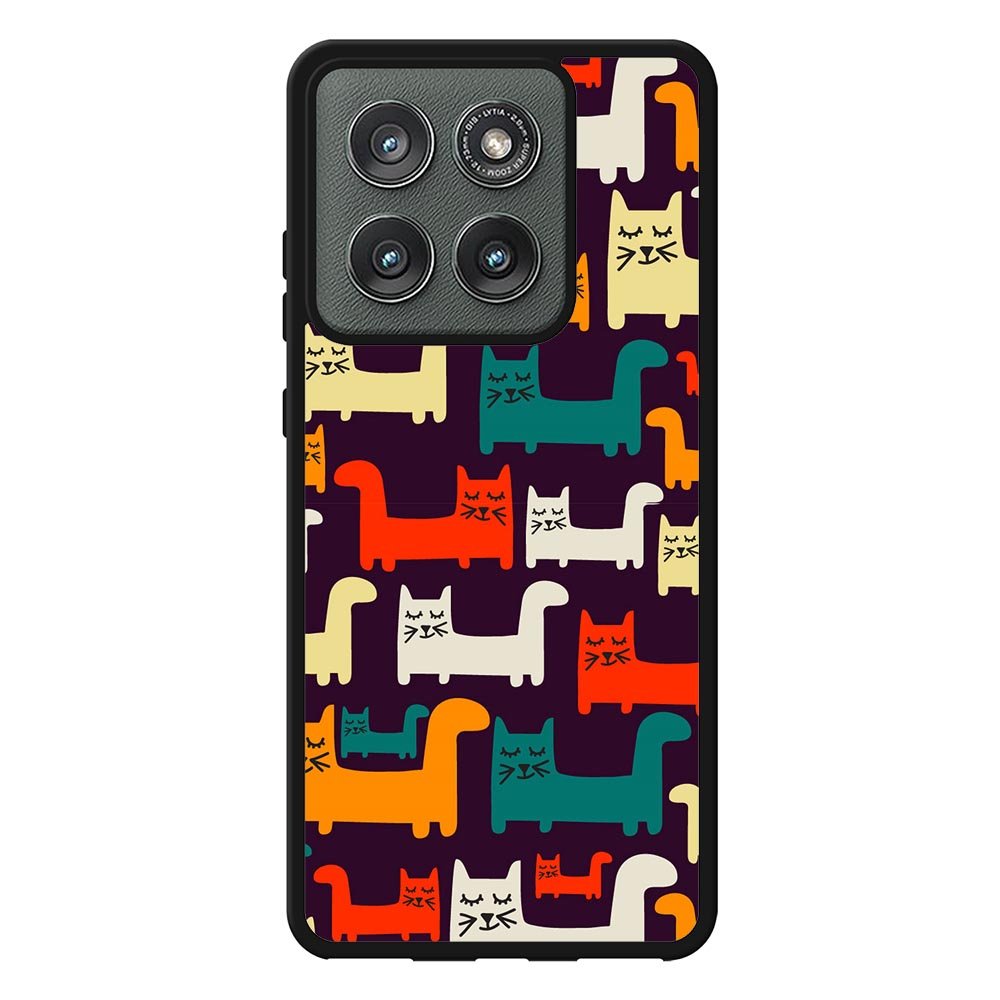 Cat Pattern Motorola Moto Edge 2025 Case QC6243