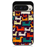 Cat Pattern Google Pixel 9 Pro XL Case OV6243