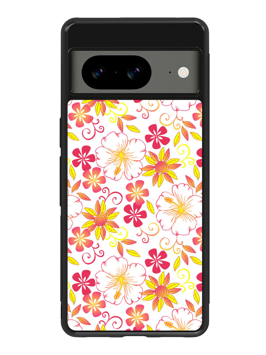 Floral Flower Pattern Google Pixel 8A Case QC6376