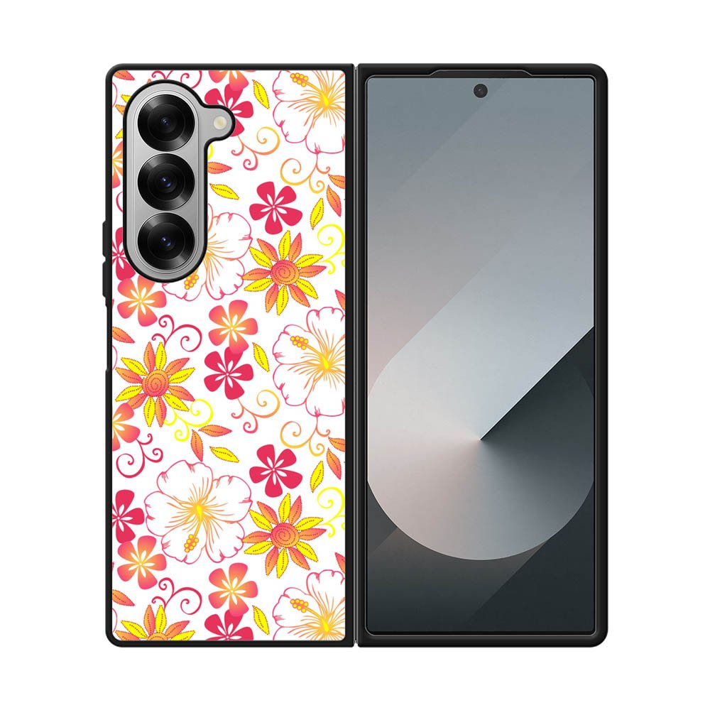 Floral Flower Pattern Samsung Galaxy Z Fold 7 5G Case OV6376