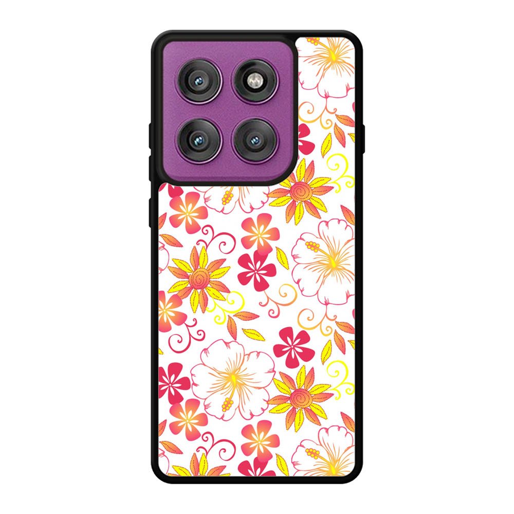 Floral Flower Pattern Motorola Moto Edge 60 Pro Case OV6376