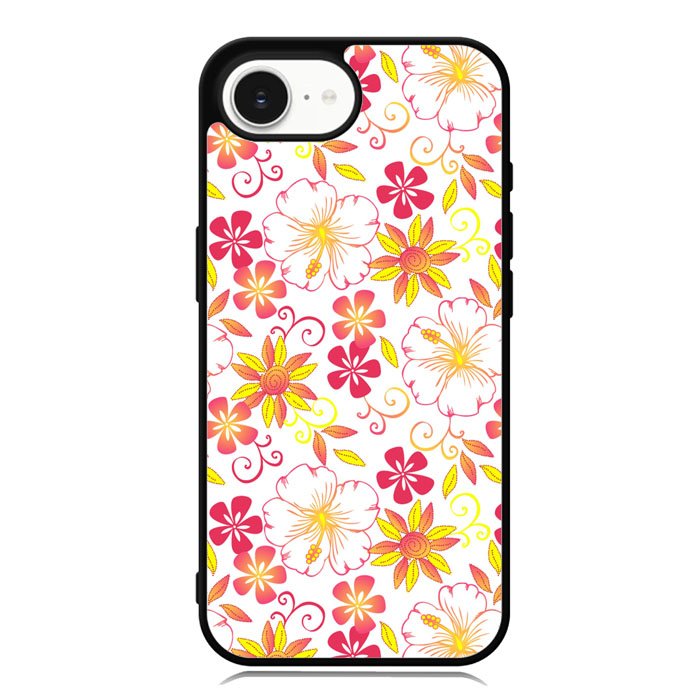 Floral Flower Pattern iPhone 16e Case OV6376