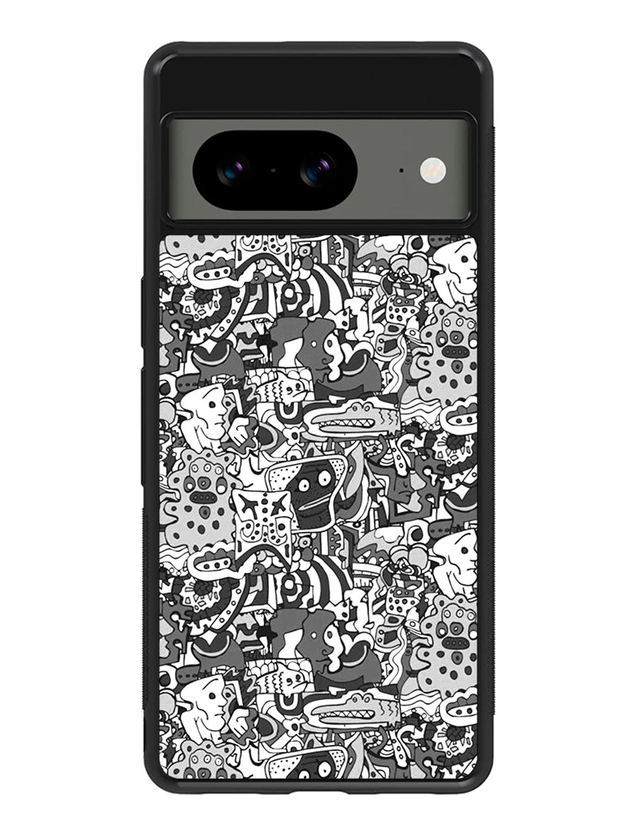 Doodle Google Pixel 8 Case QC6326