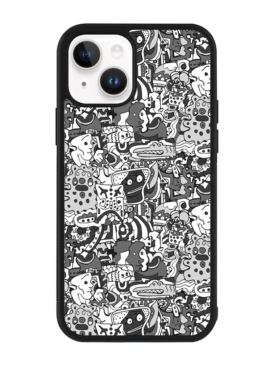 Doodle iPhone 14 Plus Case QC6326