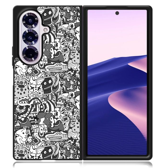 Doodle Samsung Galaxy Z Fold 7 Case OV6326