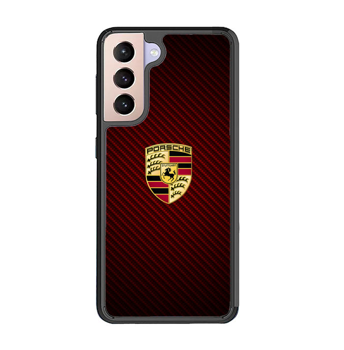 Porsche Logo Carbon Red  Samsung Galaxy S21 Plus Case SS1094