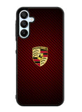 Porsche Logo Carbon Red Samsung Galaxy A15 5G Case