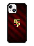 Porsche Logo Carbon Red iPhone 15 Plus Case OV2845