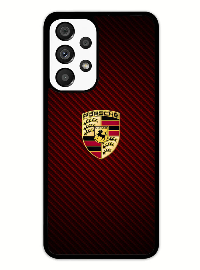 Porsche Logo Carbon Red Samsung Galaxy A53 5G Case