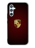 Porsche Logo Carbon Red Samsung Galaxy A54 5G Case