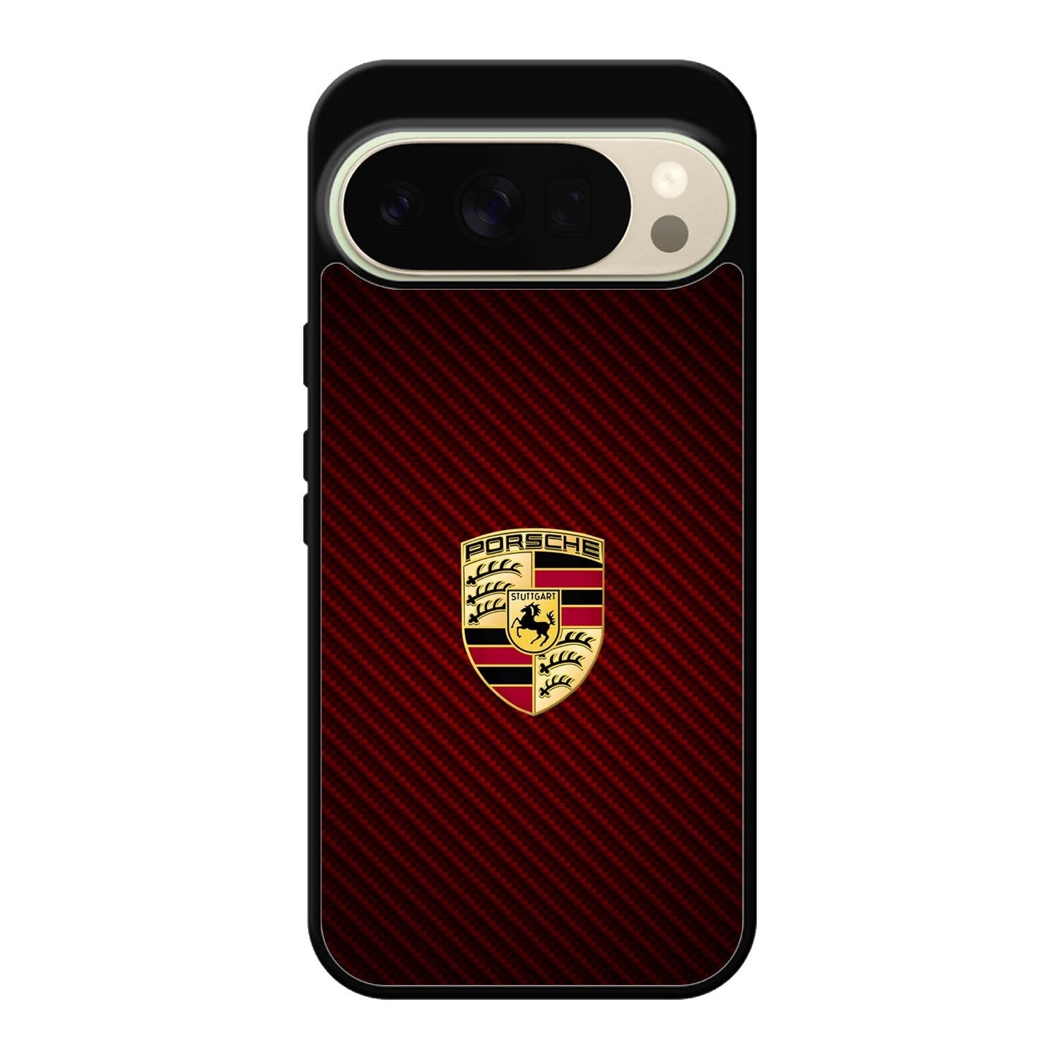 Porsche Logo Carbon Red Google Pixel 10 Pro Case
