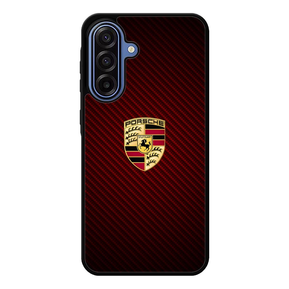 Porsche Logo Carbon Red Samsung Galaxy A17 Case