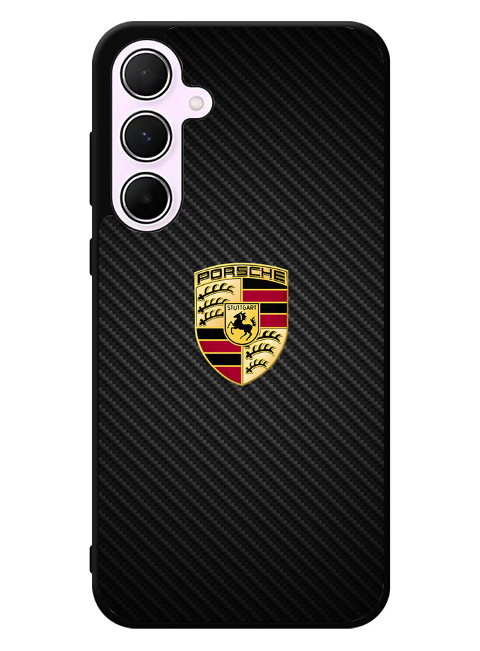 Porsche Logo Carbon Samsung Galaxy A35 5G Case