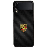 Porsche Logo Carbon Samsung Galaxy Z Flip 4 5G 2022 Case