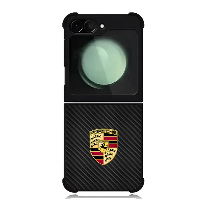 Porsche Logo Carbon Samsung Galaxy Z Flip 6 Case