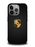 Porsche Logo Carbon iPhone 16 Pro Max Case