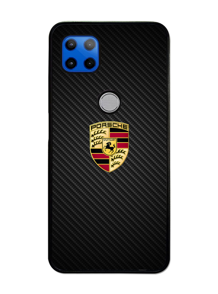 Porsche Logo Carbon Motorola Moto G 5G Case , Moto One 5G Ace Case