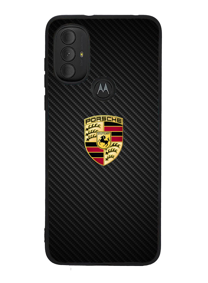 Porsche Logo Carbon Motorola Moto G Pure 2021 , Moto G Power 2022 Case