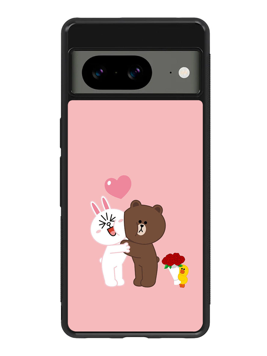 Line Brown Cony Google Pixel 8 Case QC6481