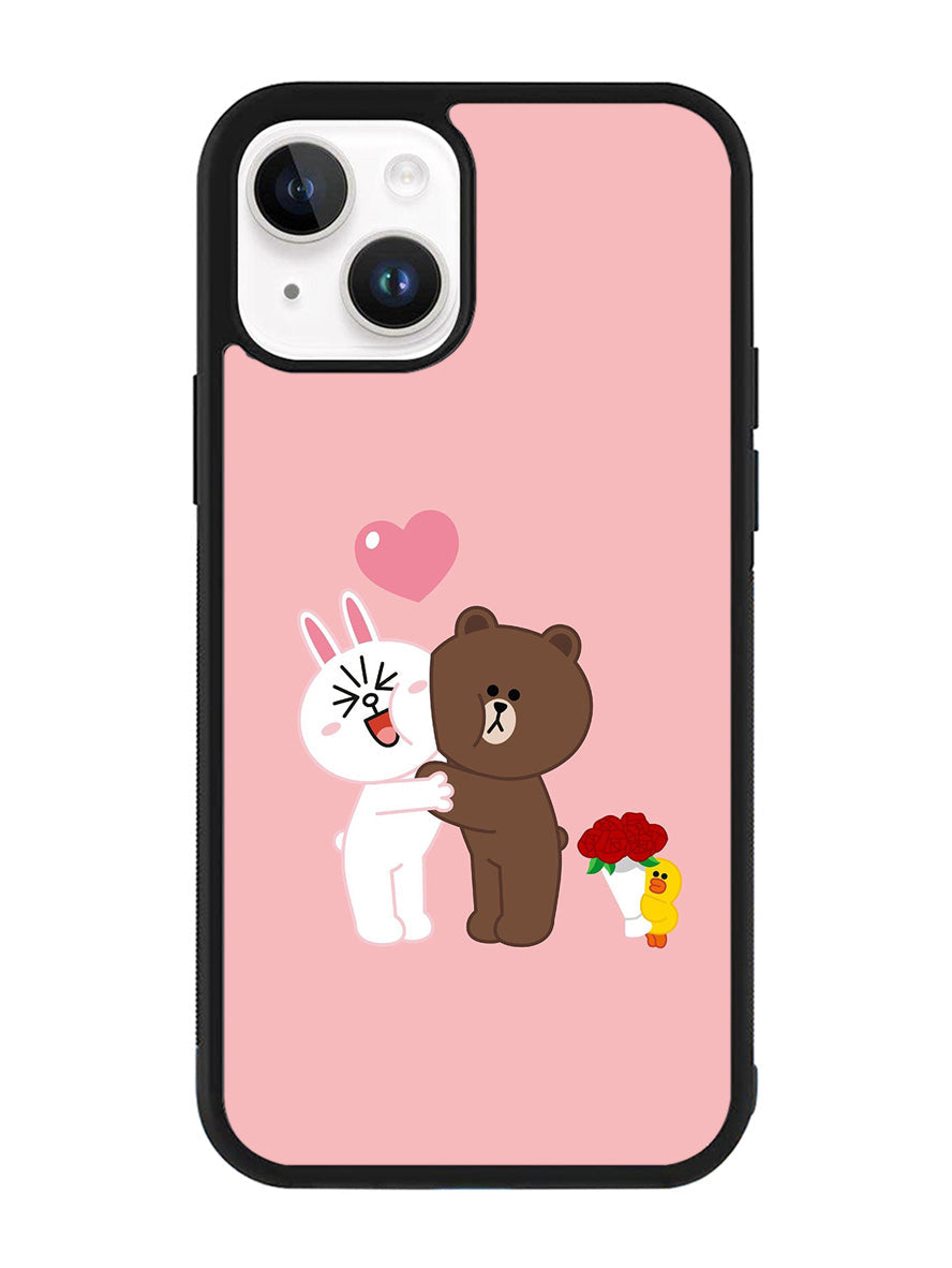 Line Brown Cony iPhone 14 Plus Case QC6481