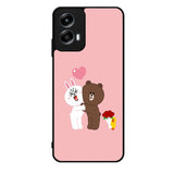 Line Brown Cony Motorola Moto G Play 2024 Case OV6481