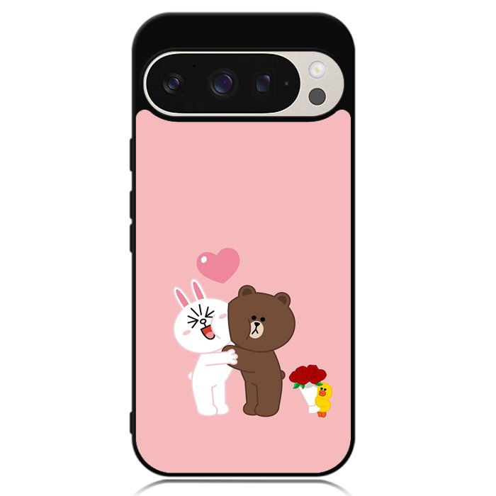 Line Brown Cony Google Pixel 9 Pro XL Case OV6481