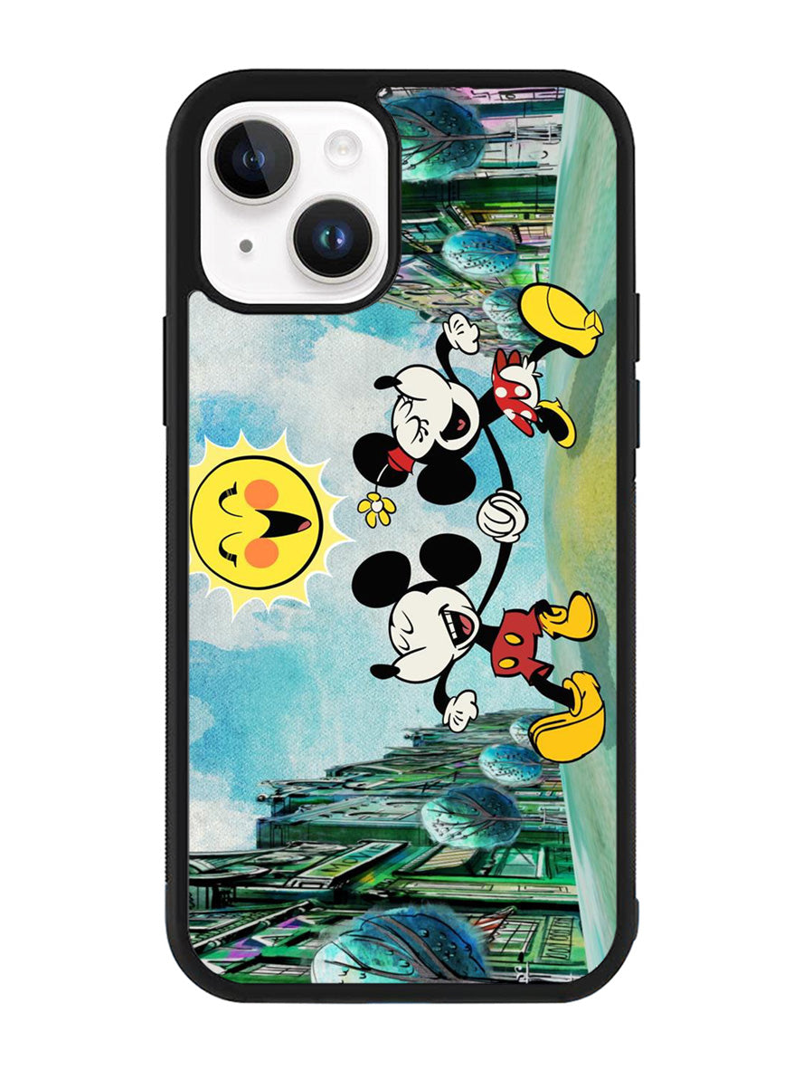 Disney Mickey Minnie Mouse iPhone 14 Plus Case QC4713