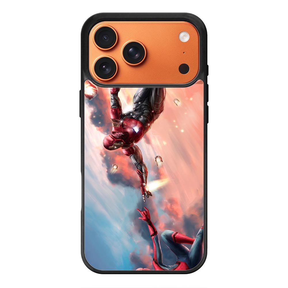 Spiderman Iron Man iPhone 17 Pro Case QC6644