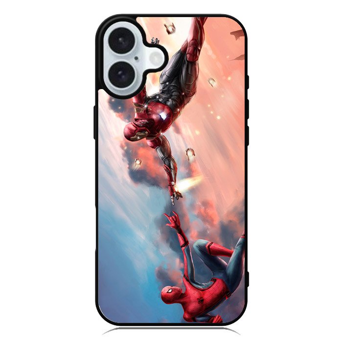 Spiderman Iron Man iPhone 16 Case QC6644
