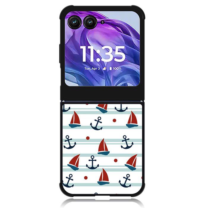 Sailor Pattern Motorola Moto Razr Plus 2024 , Moto Razr+ 2024 Case OV6618