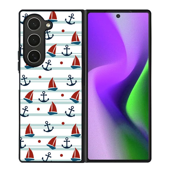 Sailor Pattern Samsung Galaxy Z Fold 6 5G 2024 Case OV6618