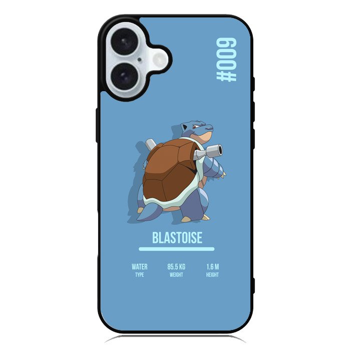 Blastoise Pokemon iPhone 16 Case QC6223