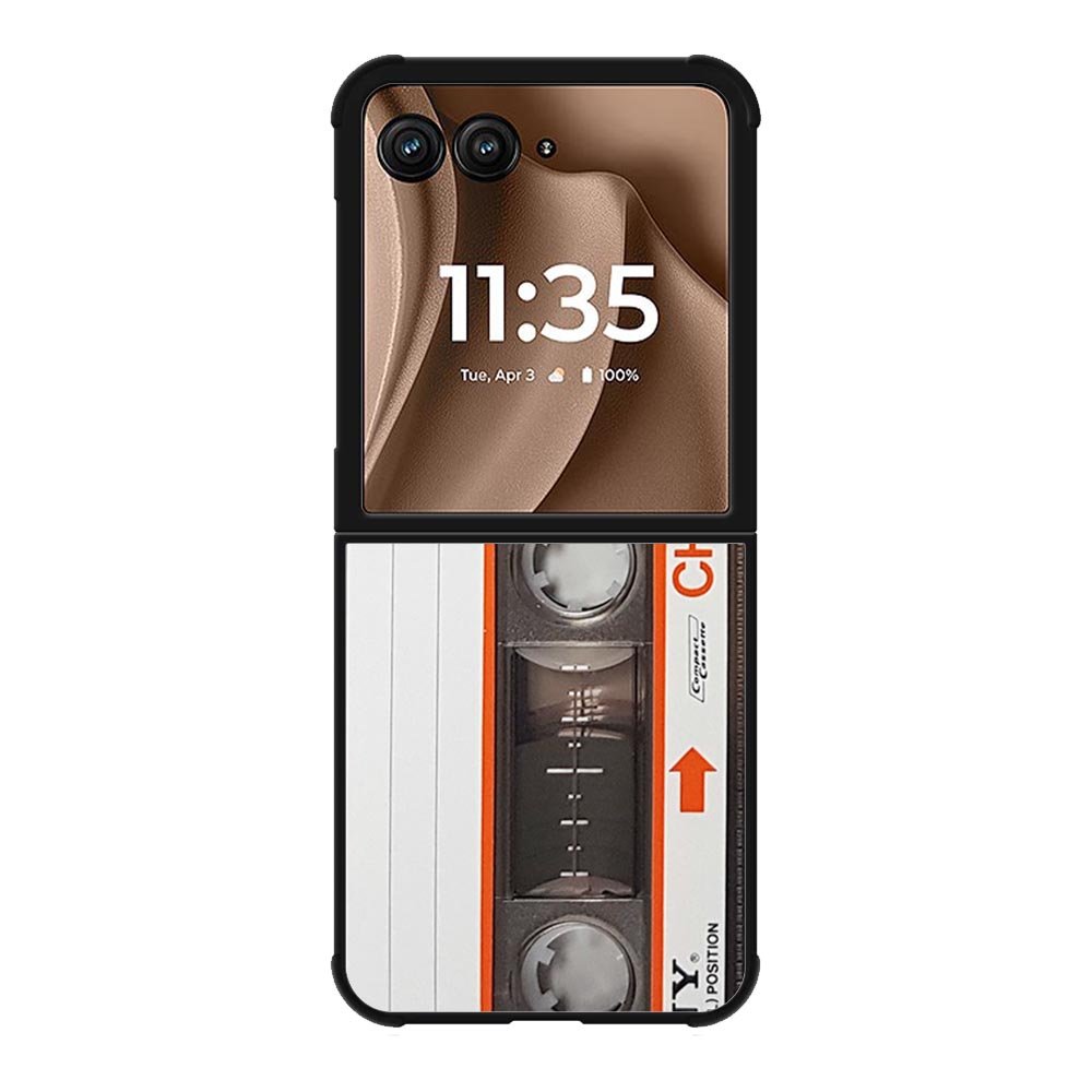 Retro Cassette Kaset Motorola Moto RAZR Plus 2025 Case OV6605
