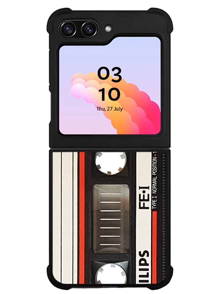 Retro Cassette Kaset Samsung Galaxy Z Flip 5 5G 2023 Case OV2738